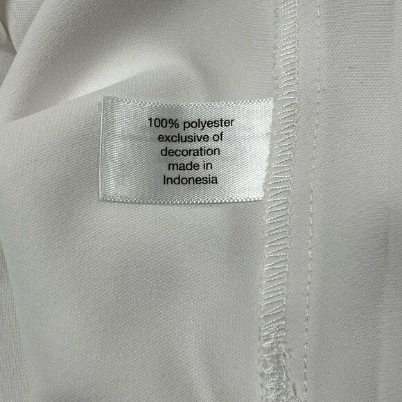 Lane Bryant Lace Trim Satin Cami Women's 16 White Career Academia Layer NWT - Picture 6 of 8